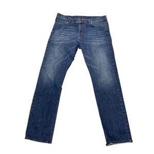 CANALI Italian Designer Straight-Leg Jeans Blue Denim - Size 38 (IT 56)‎